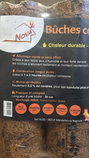 100% naturel - sans additif Allumage rapide et sans effort